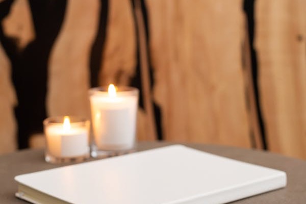 Candlelit spa setting for pre-session consultation